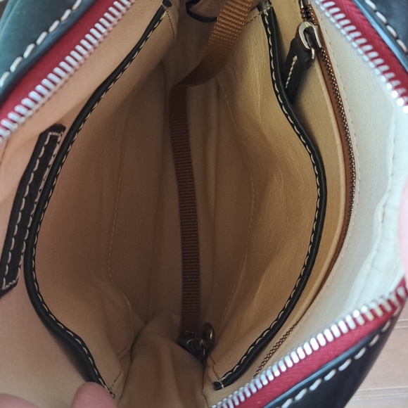 Dooney & Bourke Florentine Toscana Camera Bag Rich Dark Green Leather Crossbody - Picture 12 of 16